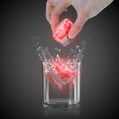 Red Liquid-Activated LED Ice Cubes