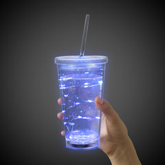 LED Blue String Light Cup