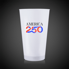 America 250 Red LED 16 oz. Cup