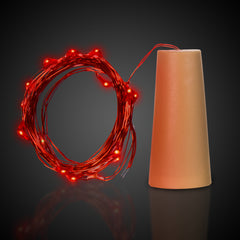 Red LED Cork String Light Set