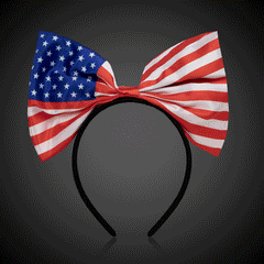 LED USA Giant Flag Bow Headband
