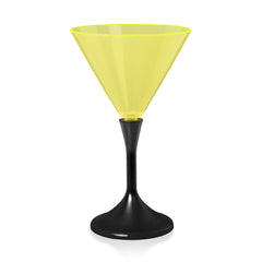 LED Neon Yellow 7 oz. Martini Glass