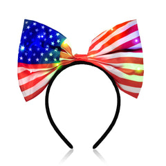 LED USA Giant Flag Bow Headband