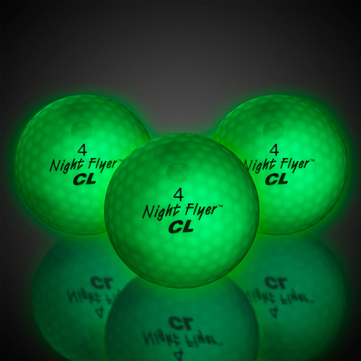 Night Flyer Green Golf Balls