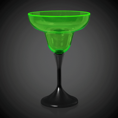 Neon Green LED 10 oz. Margarita Glass