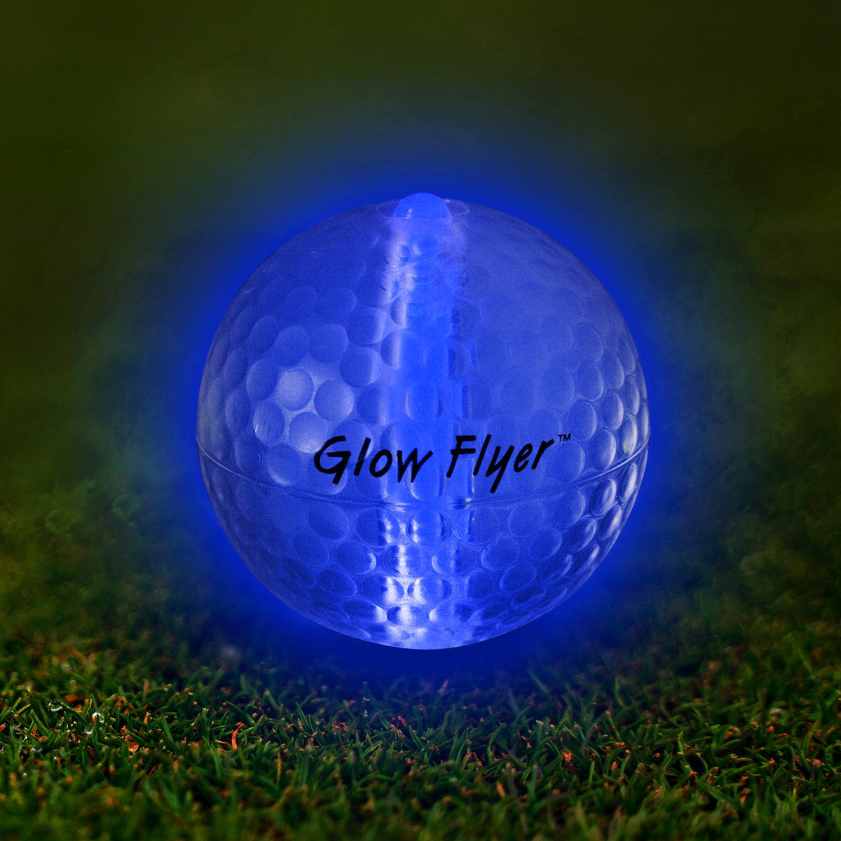 Blue Glow Flyer Golf Ball