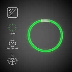 Green 9" Glow Bracelets