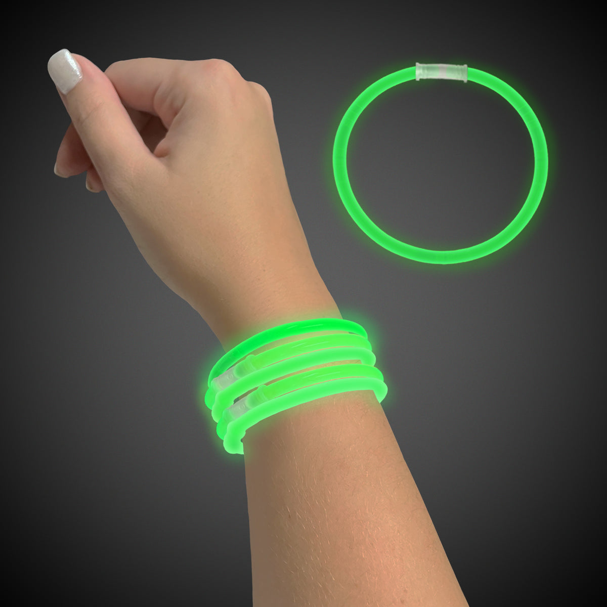 Green 9" Glow Bracelets