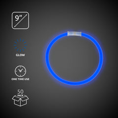 Blue 9" Glow Bracelets