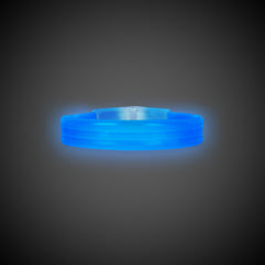 Blue Triple Wide 9" Glow Bracelets