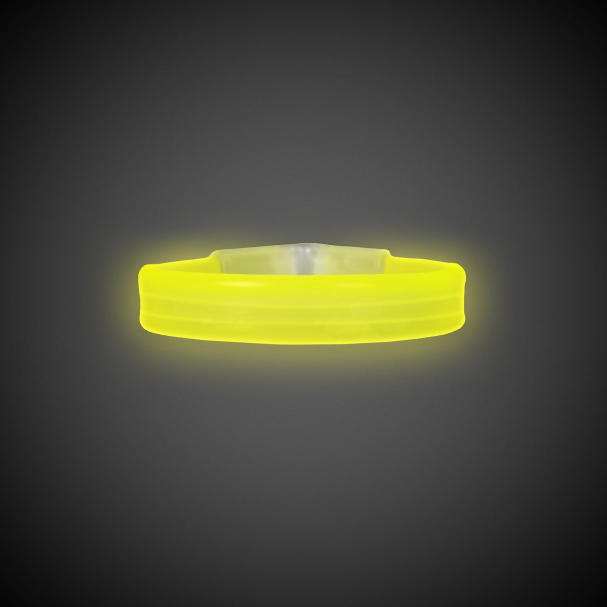 Yellow Triple Wide 9" Glow Bracelets