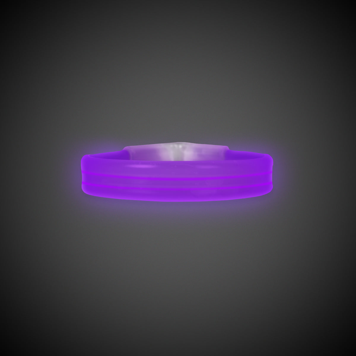 Purple Triple Wide 9" Glow Bracelets