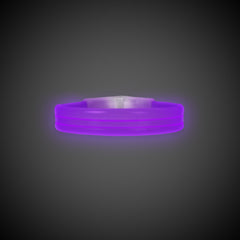 Purple Triple Wide 9" Glow Bracelets