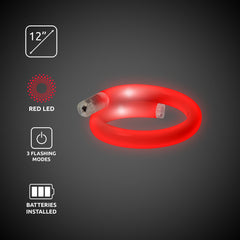 Red LED Tube Bracelet