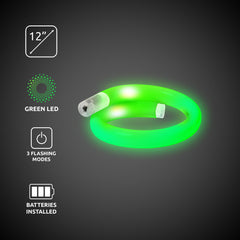 Green LED Tube Bracelet