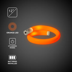 Orange LED Tube Bracelet