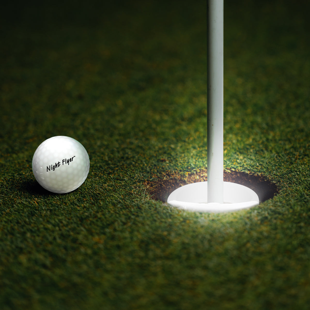 LED White Golf Cup Rings