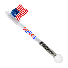America 250 LED American Flag Wand with Prism Ball